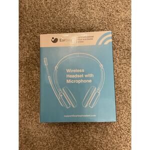 NIB Earbay BT782 Black/Gold Noise Cancelling Wireless Headphones w/Microphone